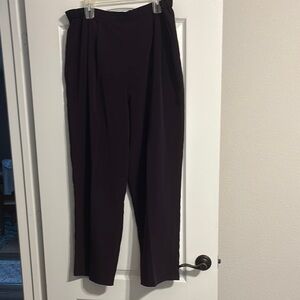 Black Trousers with Relaxed Fit and Soft Material